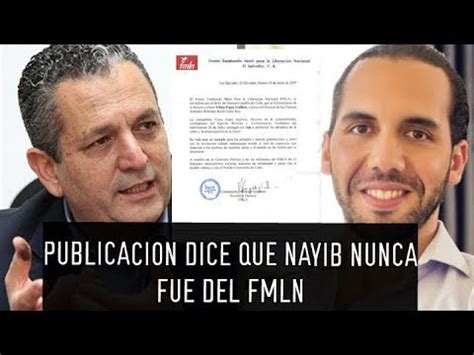 EL FMLN MANDA CARTA A NAYIB BUKELE TU NUNCA FUISTE ROJO NI DEL FMLN