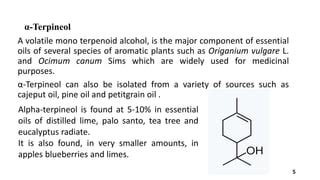 Terpineol | PPT | Free Download