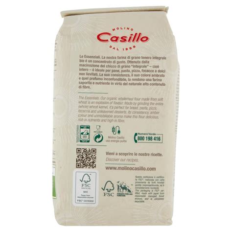 Molino Casillo Integrale Bio Farina Integrale Bio G Nonpesa It