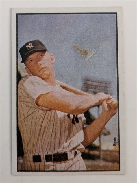 Mickey Mantle Reprint Baseball Card EstateSales Org