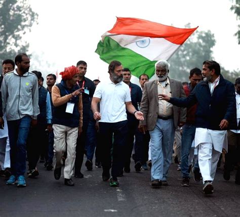 Nuh Congress Leader Rahul Gandhi During The Bharat Jodo Yatra