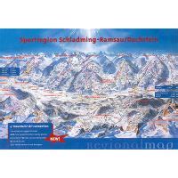 Large detailed piste map of Schladming - Dachstein Ski Resort - 2010 ...