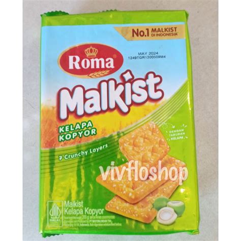 Jual Roma Malkist Kelapa Kopyor 200 Gram Roma Kelapa Kopyor Shopee