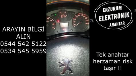 2011 Peugeot Partner Kayıptan Sustalı Kumandalı Anahtar Yapımı YouTube