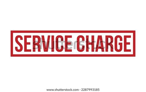 Service Charge Rubber Stamp Seal Vector Stock Vector Royalty Free