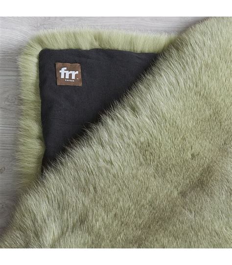 Full Pelt Sage Fox Fur Blanket For Luxurious Home Decor At Fursource