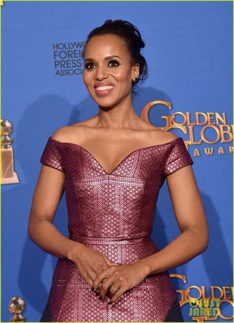 Kerry Washington Stuns in Two Toned Dress at Golden Globes 2015: Photo ...