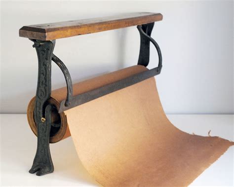 Antique Paper Cutter Butcher Paper Roll Cast Iron Paper