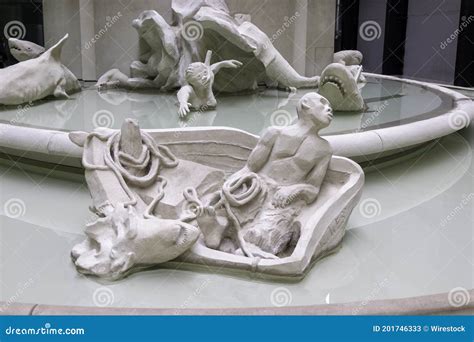 The Fun Fountain Fons Americanus Editorial Stock Photo Image Of