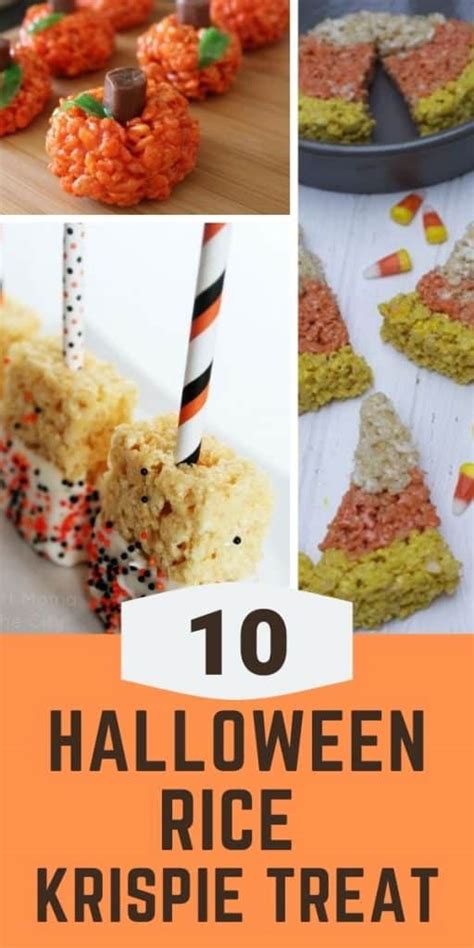 10 Halloween Food Halloween Rice Krispie Treats