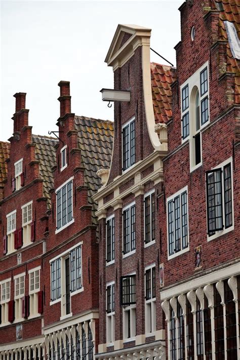 Monumental Canal Houses in the Netherlands Stock Photo - Image of ...