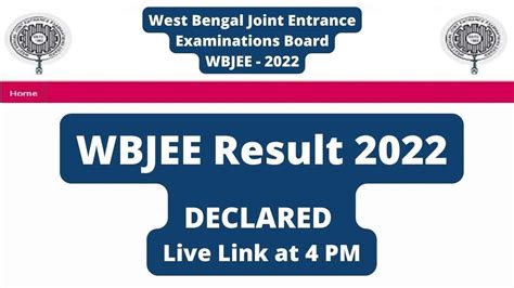 Wbjee Result 2022 Declared Live Wbjee 2022 Result Link Active Check