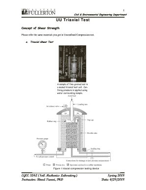 Fillable Online Faculty Fullerton Uu Triaxial Test Doc Form Faculty