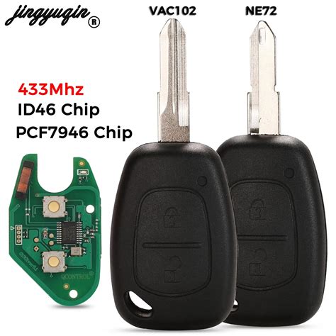 Jingyuqin Mhz Ask Remote Car Key Id Pcf Chip For Renault