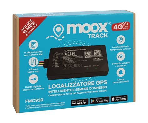 Versione G Localizzatore Gps Fmc Con Mesi Di Servizio Moox Track