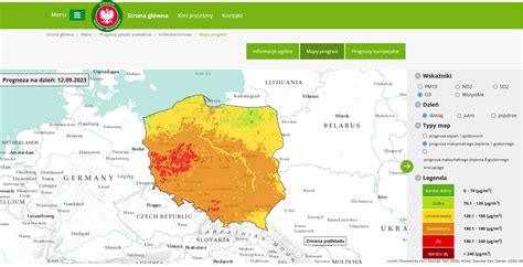 Komunikat Gio Z Dnia Wrze Nia W Sprawie Aktualnej I Prognozowanej