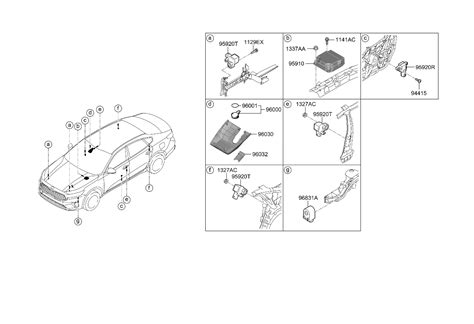 96030F6000 Genuine Kia Cover Assembly Multi Sen