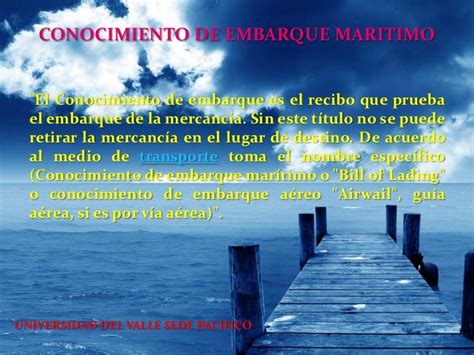 Conocimiento De Embarque Marítimo