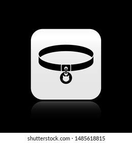 Black Cat Collar Name Tag Icon Stock Vector (Royalty Free) 1485618815 ...