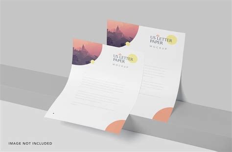 Premium Psd Us Letter Stationery Paper Mockup