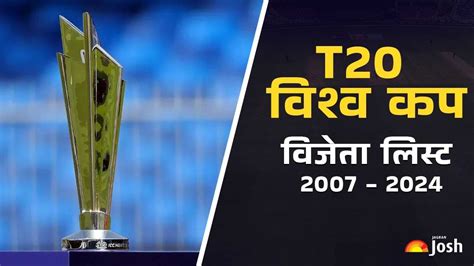 Icc T20 World Cup Winners Till 2024 किस देश ने कब और कितनी बार जीता