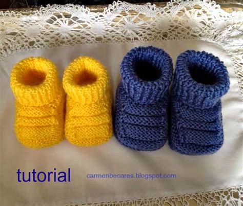 Carmenbecares Blogspot PATUCOS BEBE BABY BOOTIES Dos Agujas