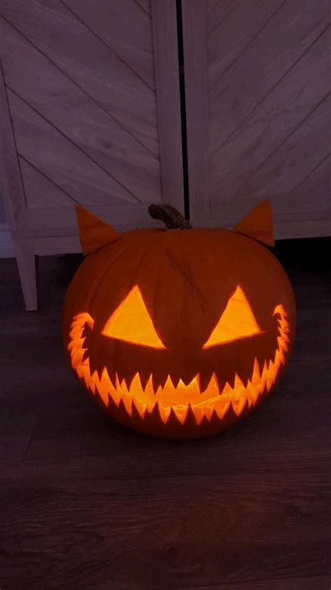 Halloween Cat Pumpkin | Pumpkin carving, Scary pumpkin carving, Pumpkin