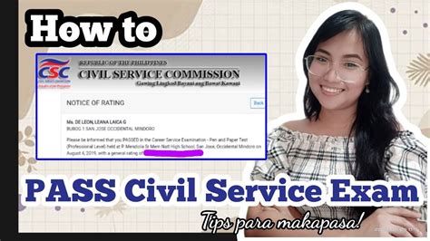 How To Pass Civil Service Exam Tips Para Pumasa Sa Civil Service