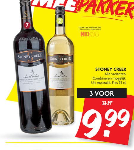 Stoney Creek Rode Wijn Witte Wijn Folder Aanbieding Bij Dekamarkt