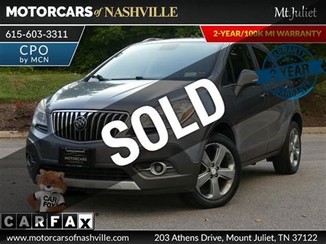 2014 Used Buick Encore AWD 4dr Leather at MotorCars of Nashville - Mt ...