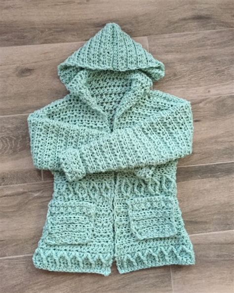 Easy Hooded Cardigan Crochet Pattern Beginner Cardigan Etsy