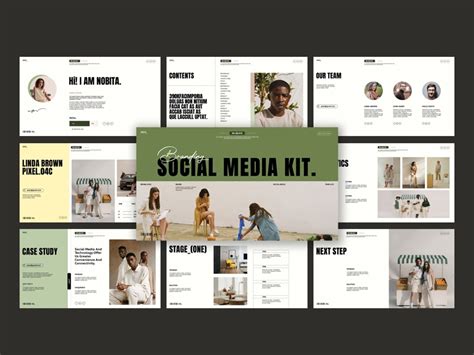 social media kit  template  digi  dribbble