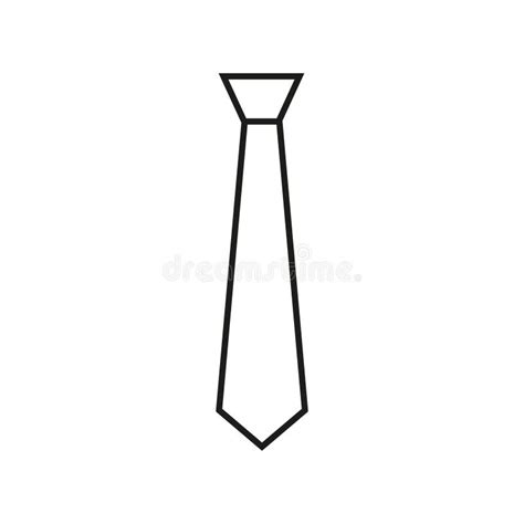 Tie Icon Vector Necktie Illustration Sign Cravat Symbol Or Logo Stock