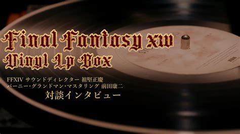 FINAL FANTASY XIV Vinyl LP Box Soken Talks About Vinyl Records YouTube