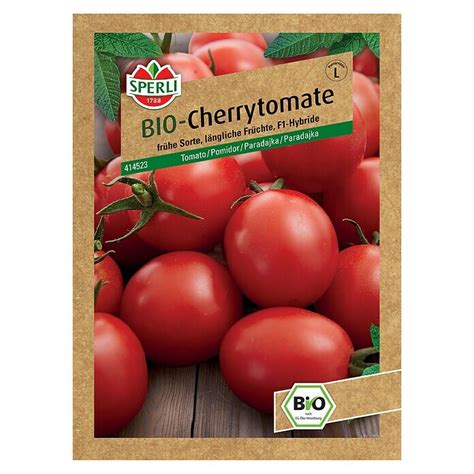 Sperli Gem Sesamen Bio Cherrytomate F Solanum Lycopersicum Erntezeit