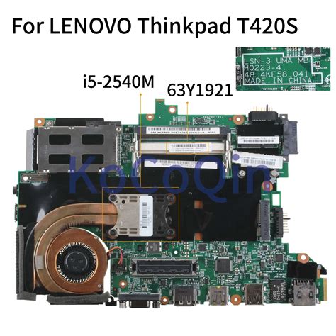 Kocoqin placa mãe Para Notebook Para Lenovo Thinkpad T420s 04w1442