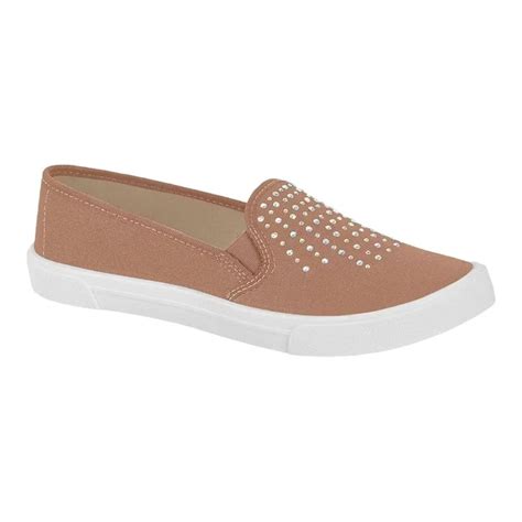 Tênis Slip On Moleca Nude Lojas Kanguroos