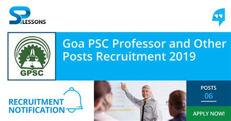 Goa PSC Professor And Other Posts Recruitment 2019