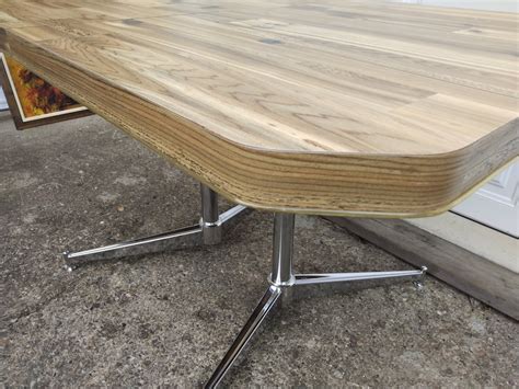 Vintage 1970s Retro Butcher Block Style Formica Chrome Dining Kitchen