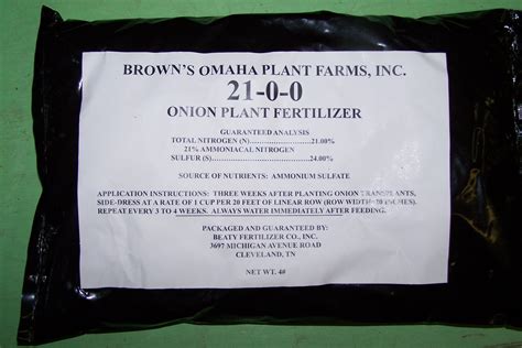 Onion Plant Fertilizer: 21-0-0 Ammonium Sulfate Onion Food > 21-0-0 ...