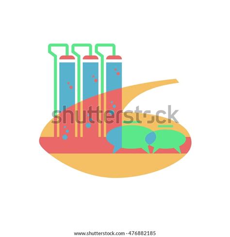 Concept Chemical Science Research Lab Retorts Stock Vector Royalty