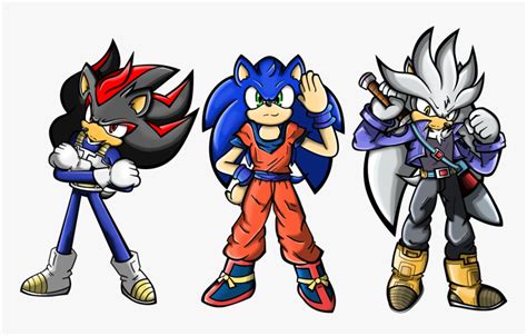 Sonic, Shadow, Silver As Goku, Vegeta, Trunks - Goku Vegeta Vs Sonic ...