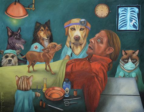 The Vet's Worst Nightmare Painting by Leah Saulnier The Painting Maniac - Pixels