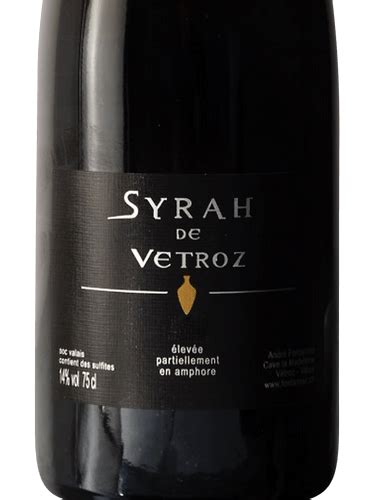 La Madeleine Syrah De Vetroz Vivino Italia