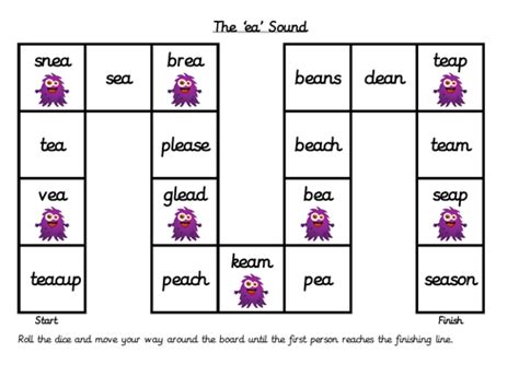 Phonics practise board games | Teaching Resources