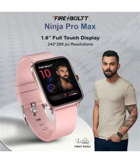 Fire Boltt Ninja Pro Max Pink Smart Watch Buy Online At Best Price On Snapdeal