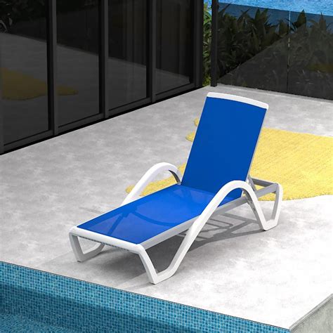 Cosotower Patio Chaise Lounge Adjustable Aluminum Pool Lounge Chairs