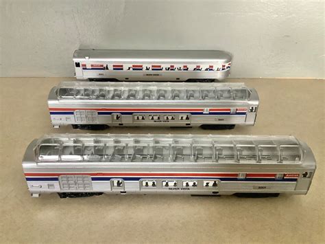 HO Scale Train Cars Lighted Amtrak Passenger Cars Life-like - Etsy