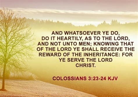 Colossians Kjv Serve The Lord Christ