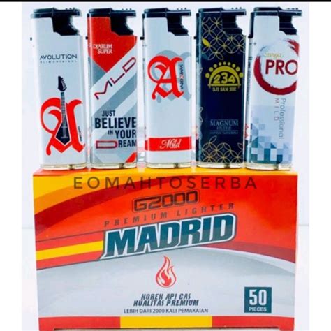 Jual Korek Api Bara G Madrid Korek Bara G Series Rokok